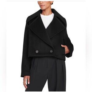 Staud Carver Cropped coat, size small